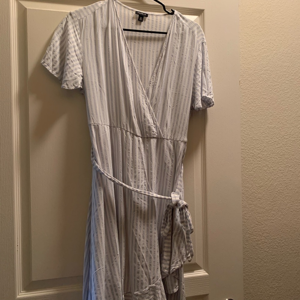 V-neck Ruffle Dress